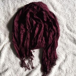 NWOT Maroon scarf